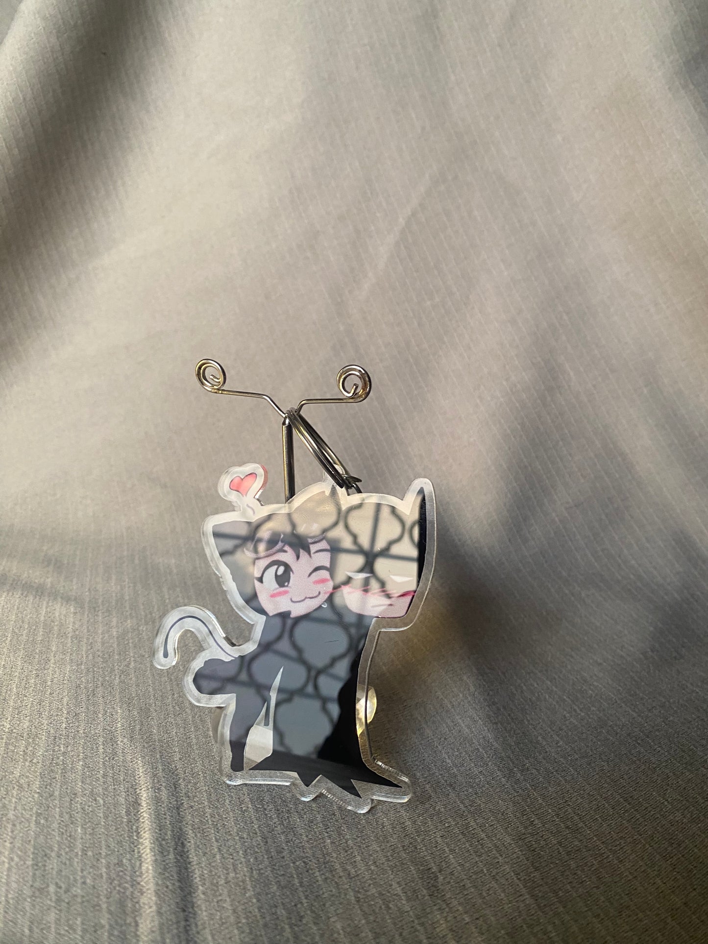 Batman and catwomen keychain