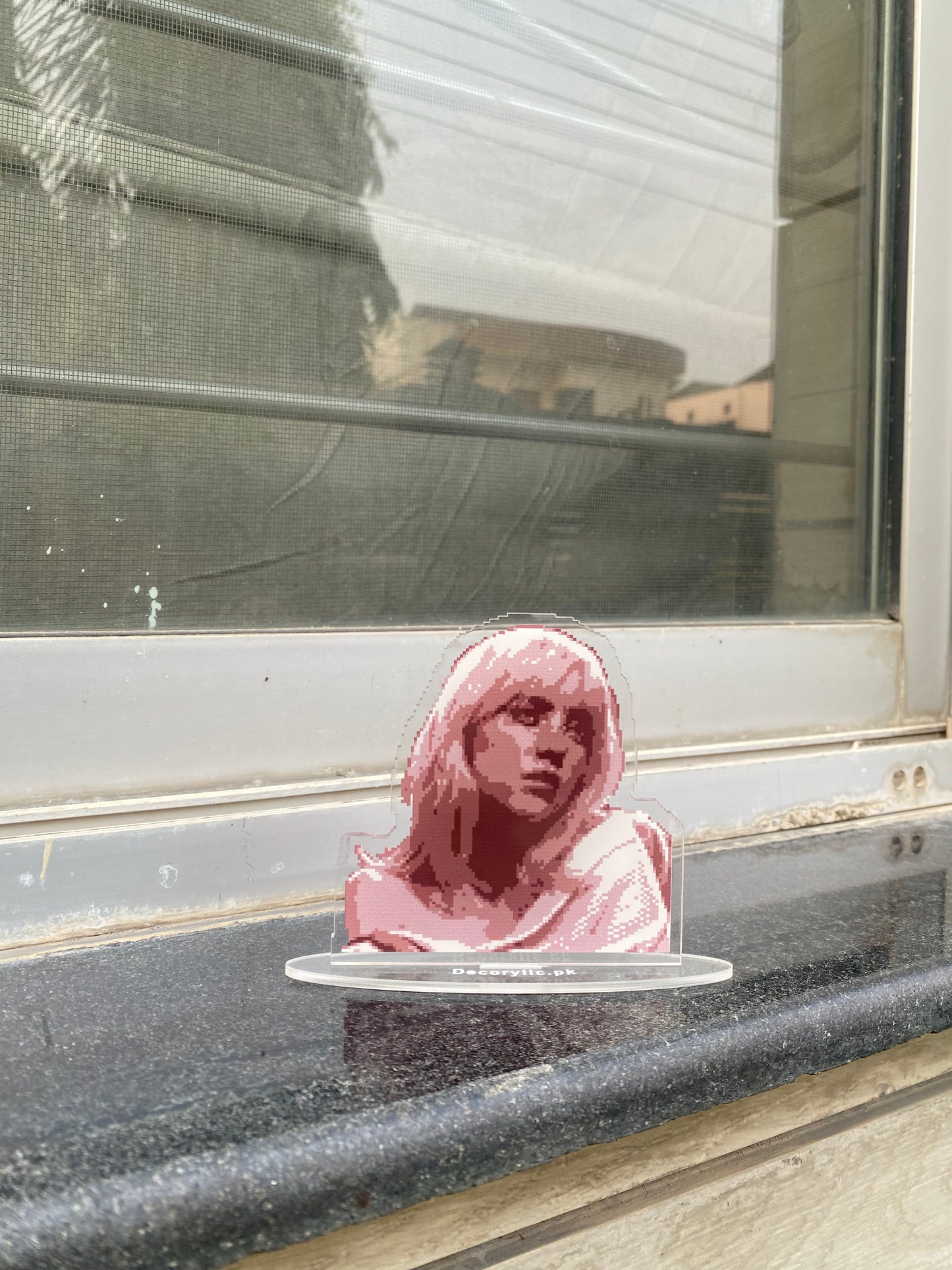 Billie Eilish pixel standee