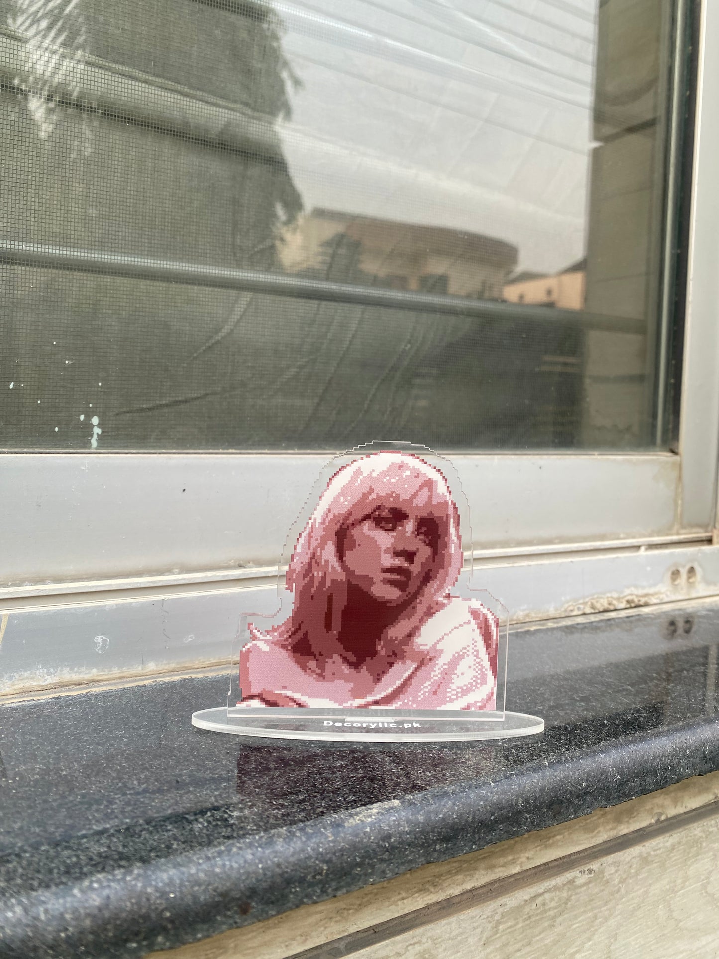 Billie Eilish pixel standee