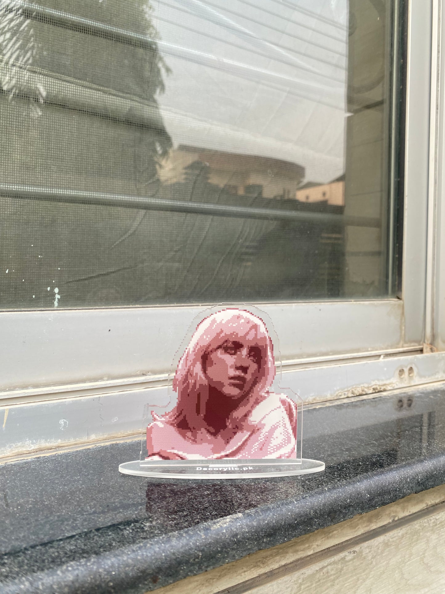 Billie Eilish pixel standee