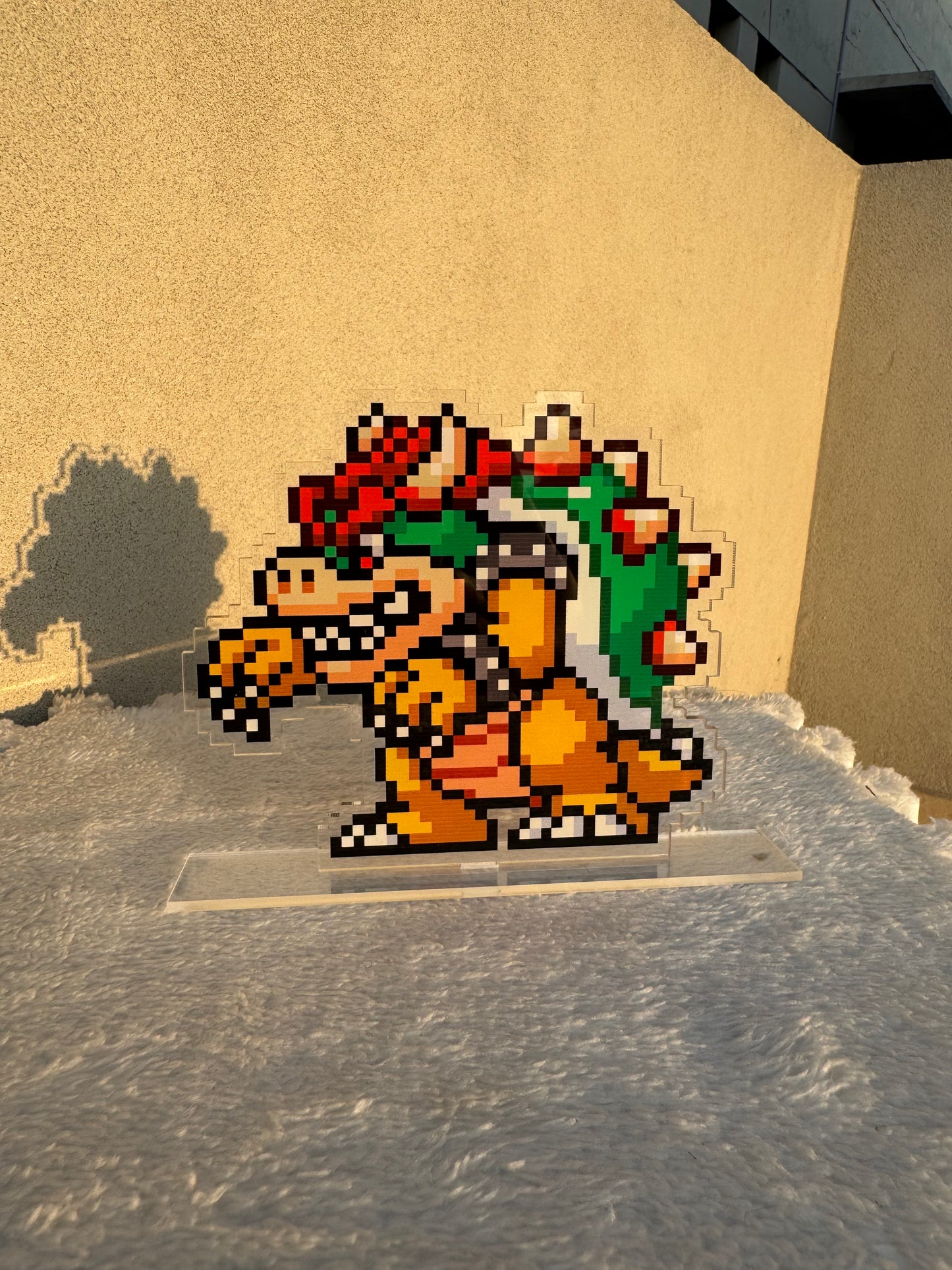 Bowser acrylic pixel standee