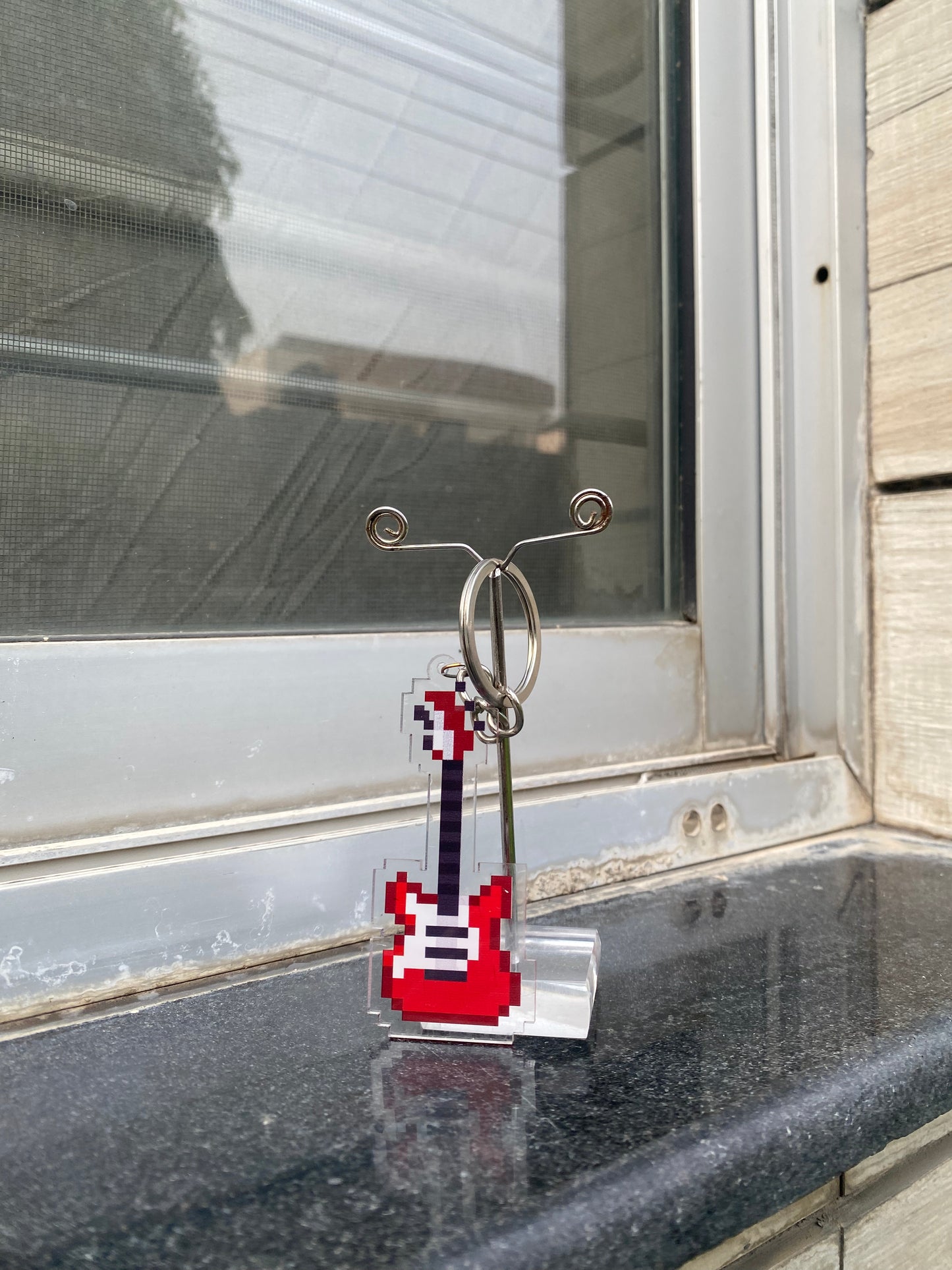Guitar keychain