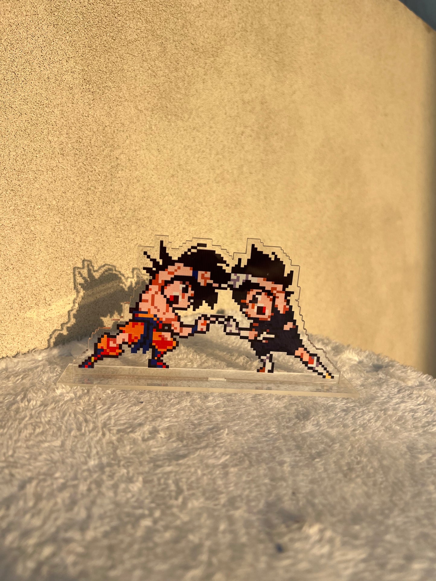 Goku x vegeta acrylic pixel standee