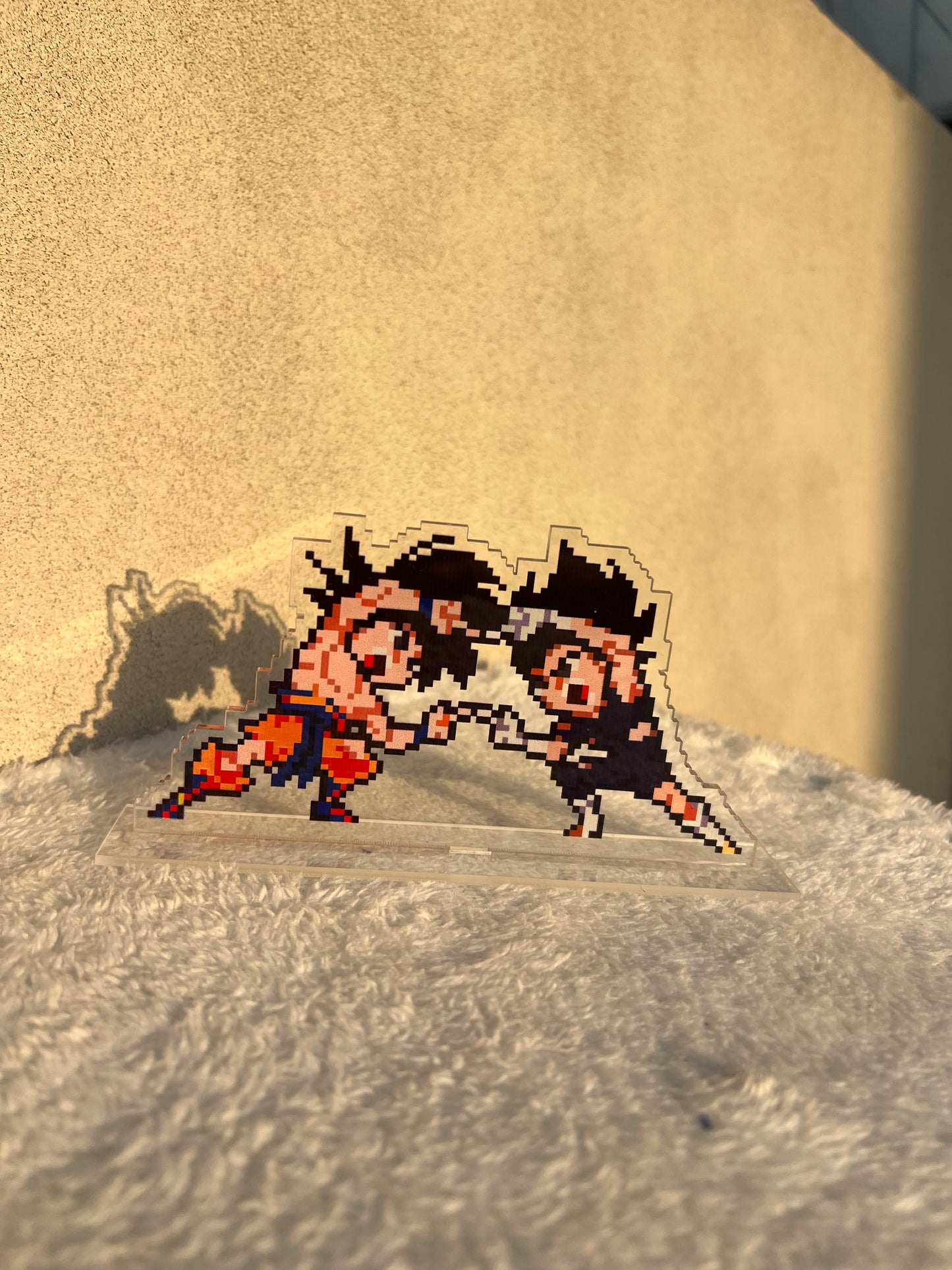 Goku x vegeta acrylic pixel standee
