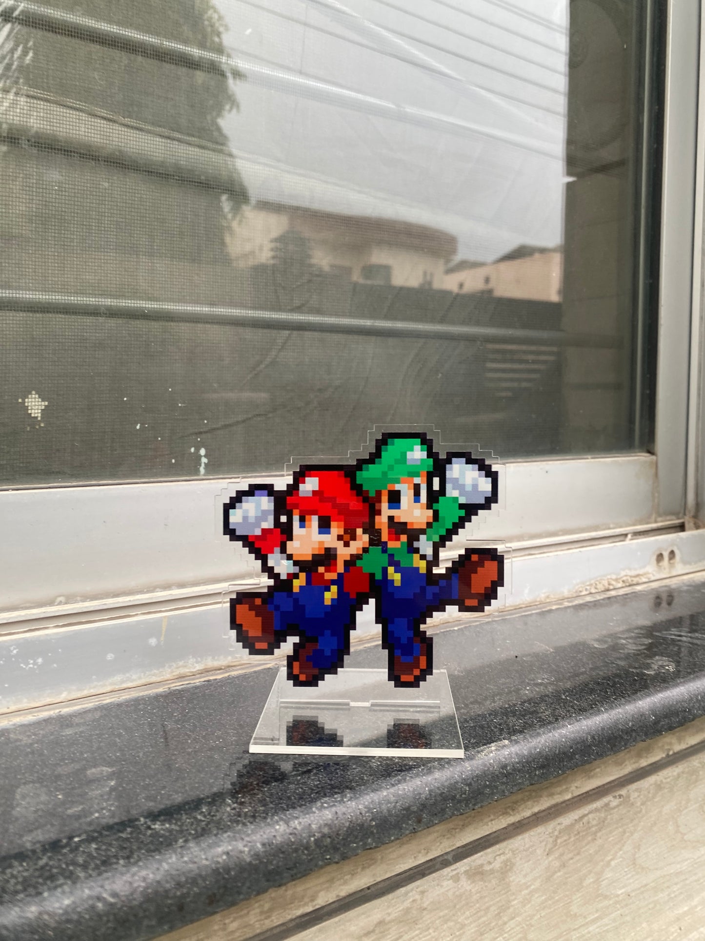 Mario pixel acrylic standee