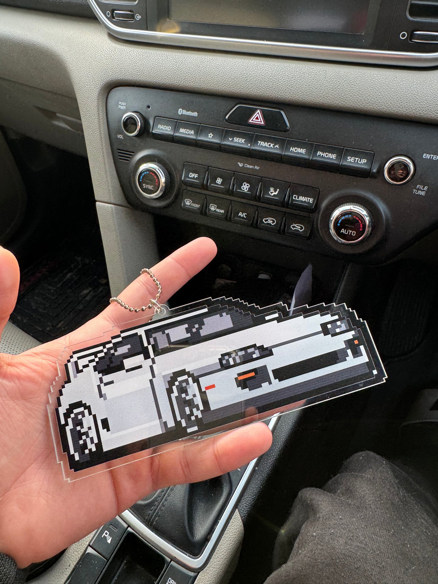 Supra MK4 acrylic pixel car hanging