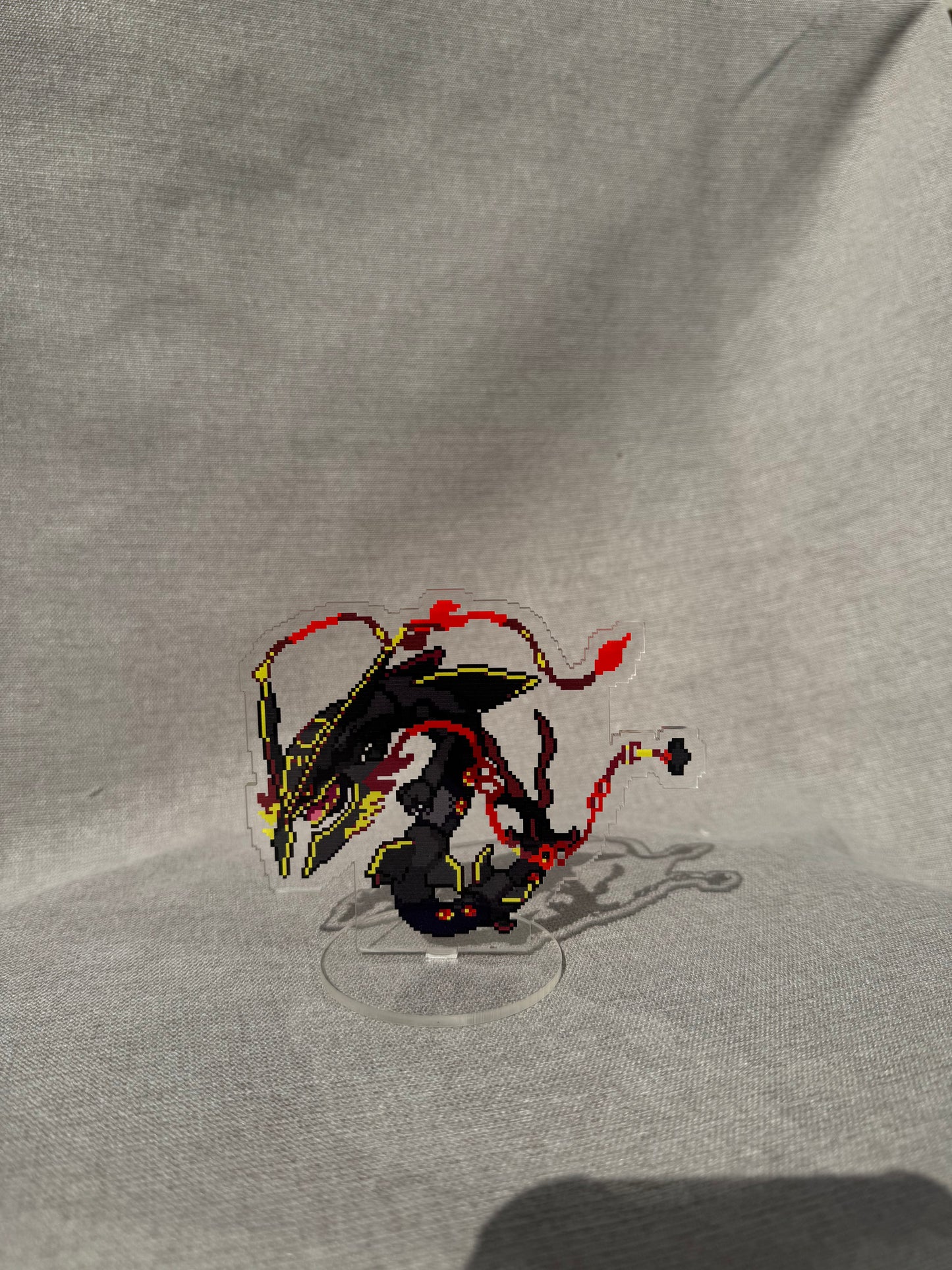 Mega Rayquaza black pixel standee