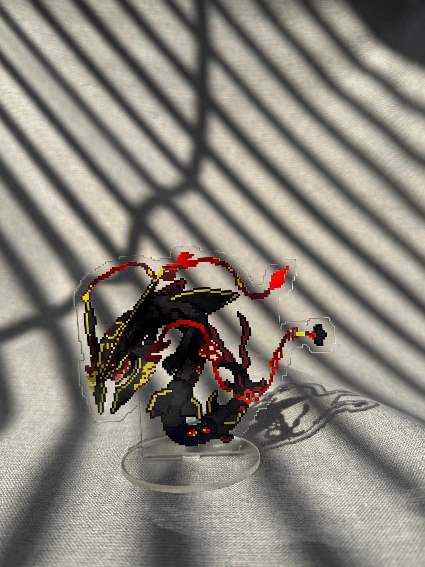 Mega Rayquaza black pixel standee