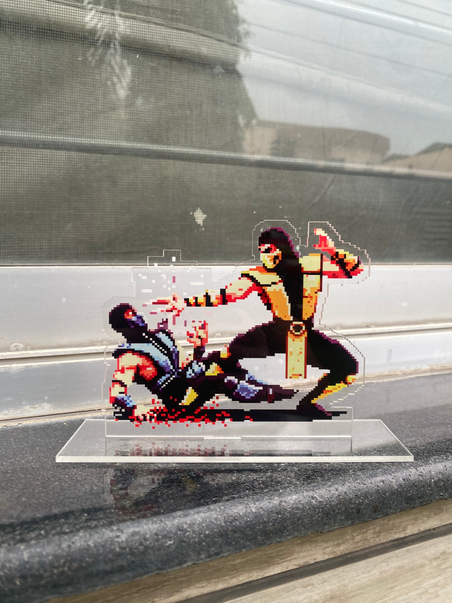 Subzero pixel acrylic standee