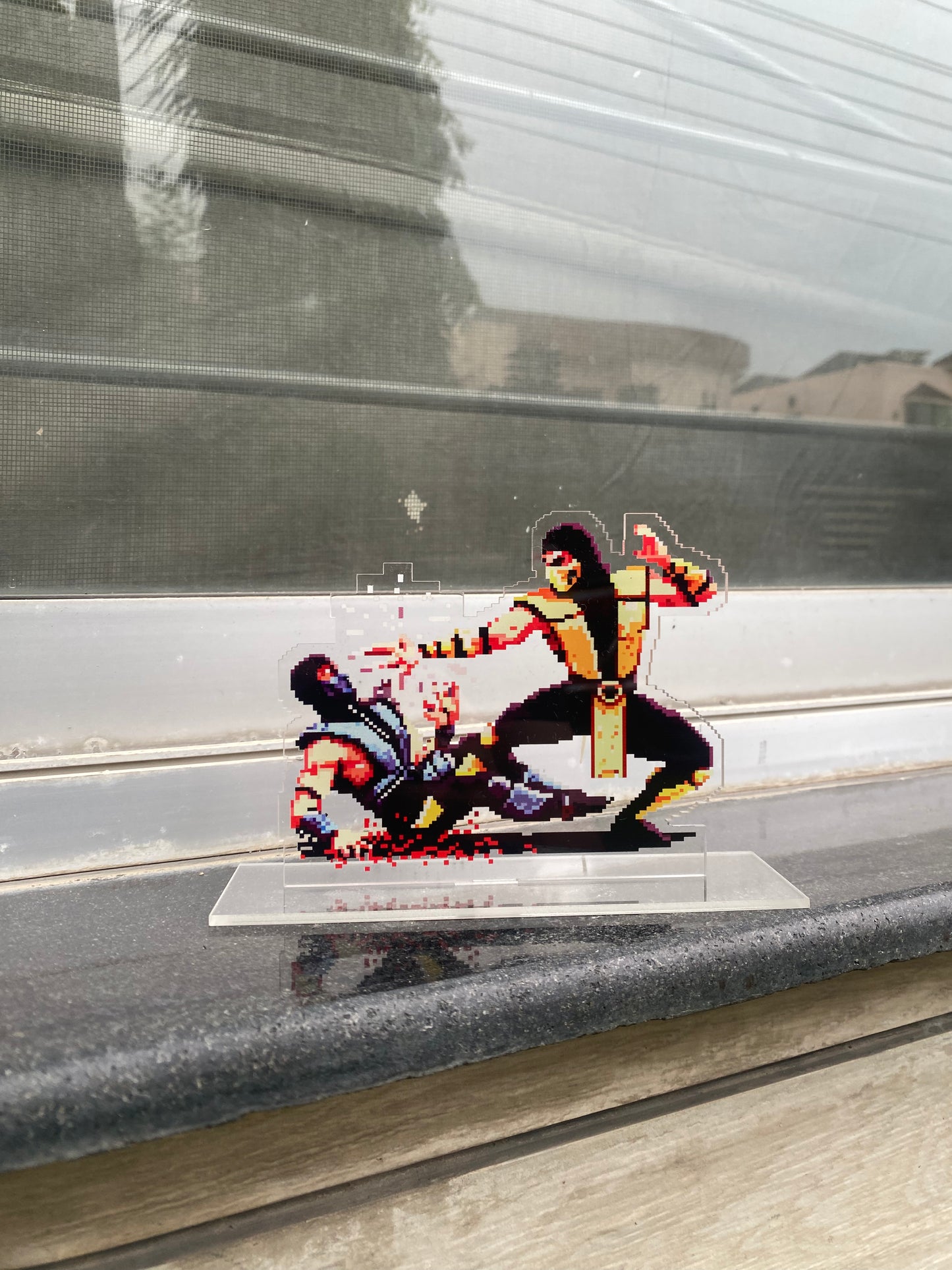 Subzero pixel acrylic standee