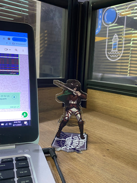 Mikasa pixel acrylic standee