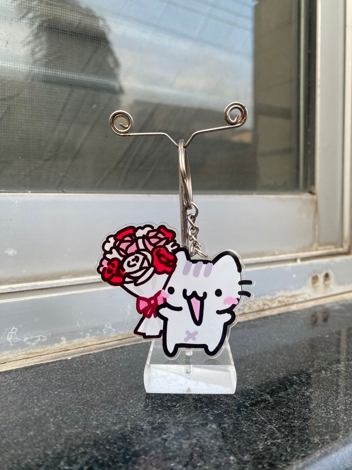 Cat Bouquet keychain