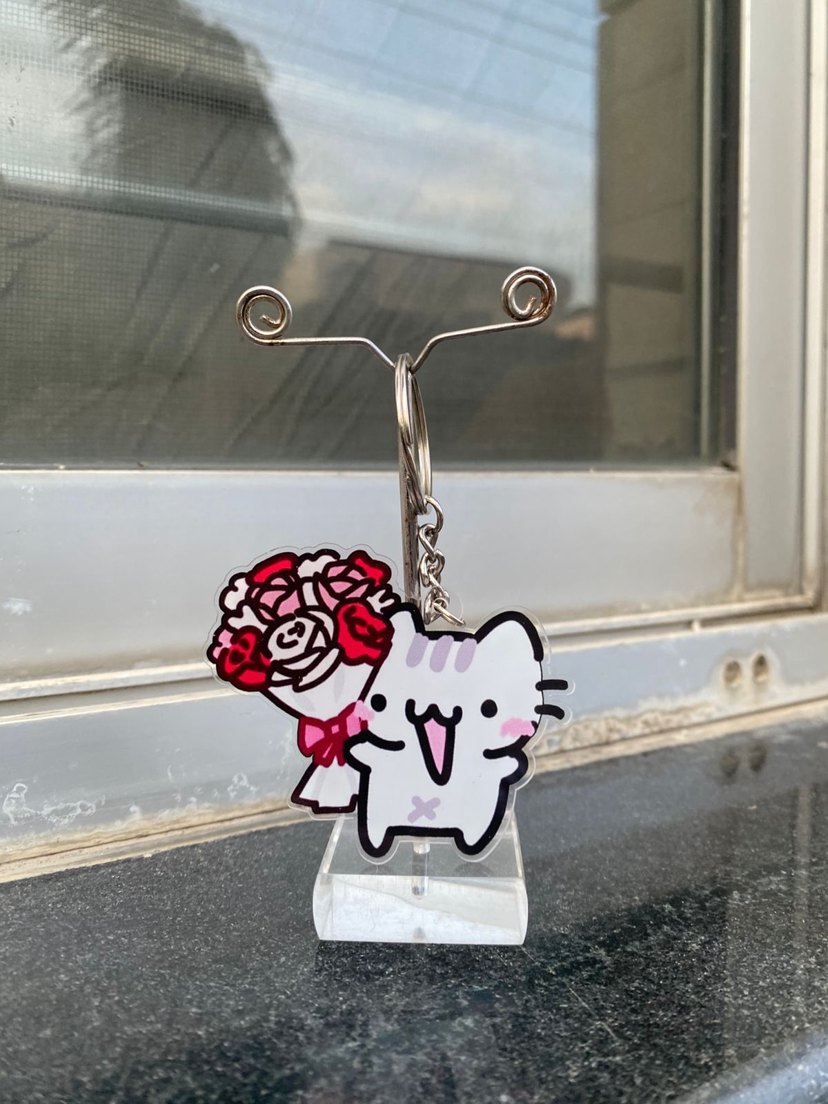 Cat Bouquet keychain