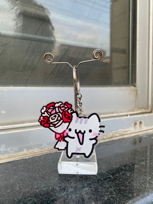 Cat Bouquet keychain