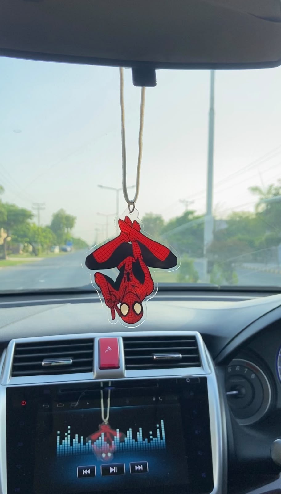 Spiderman acrylic car hanging