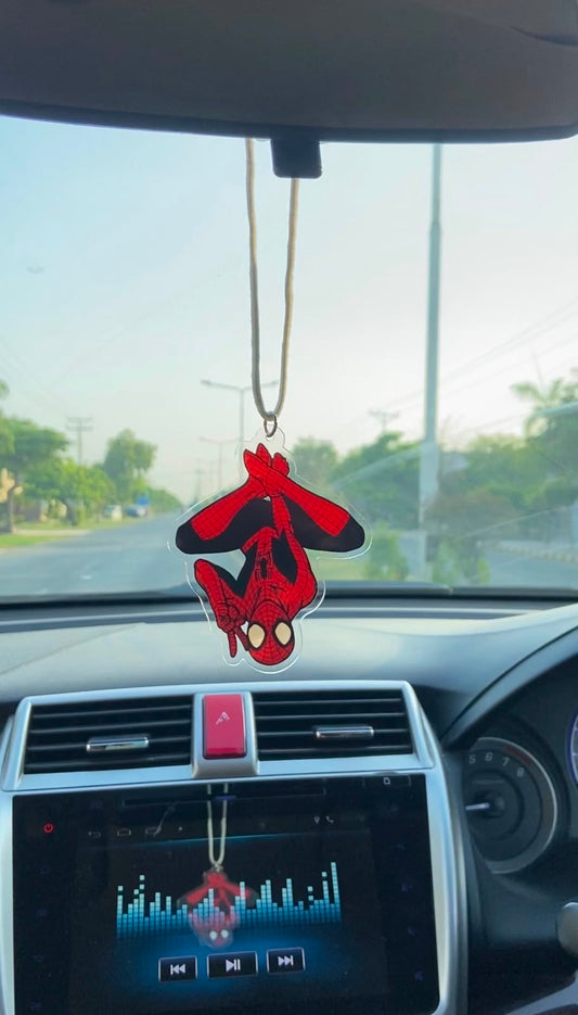 Spiderman acrylic car hanging