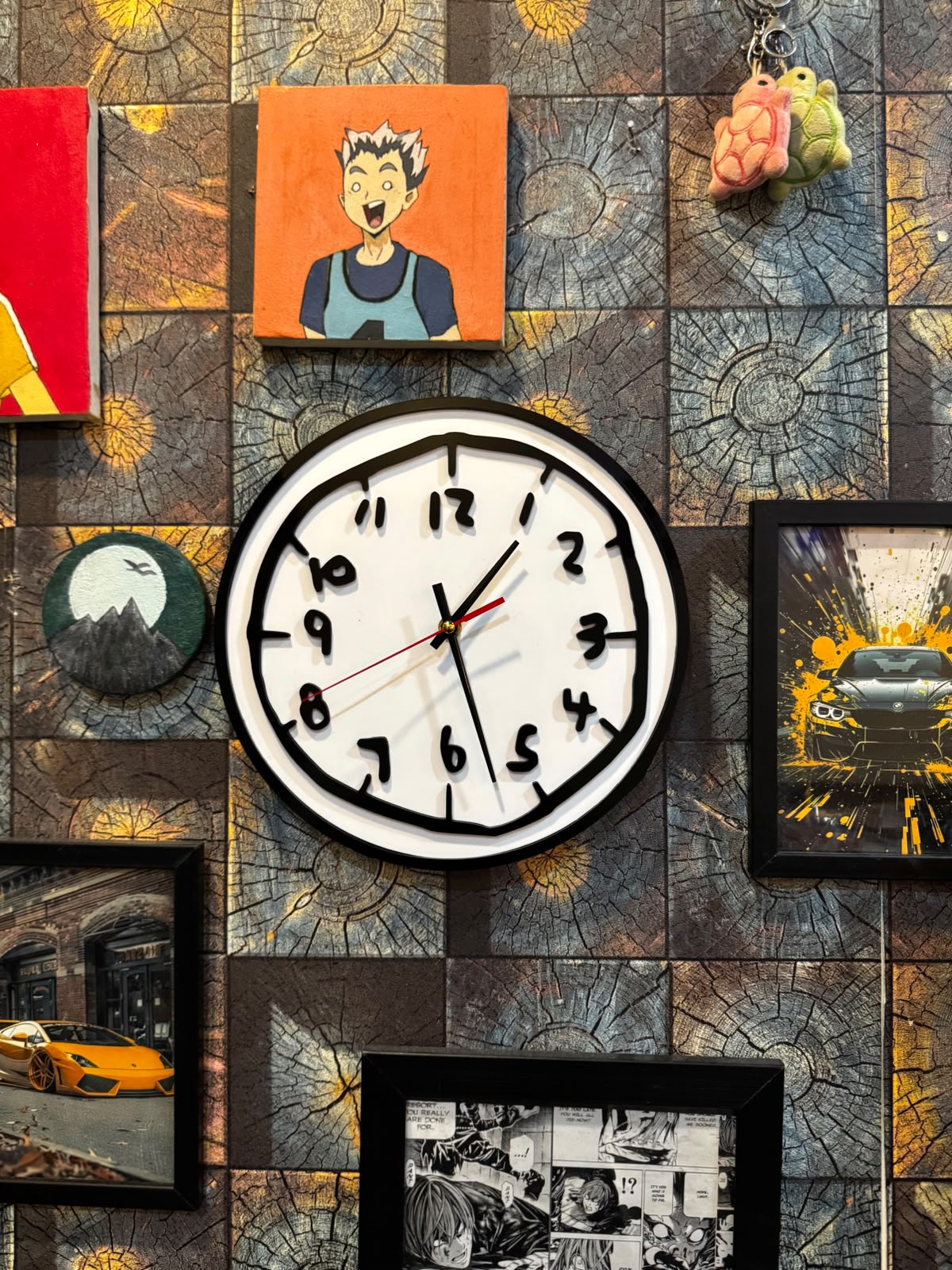 Child sketch clock