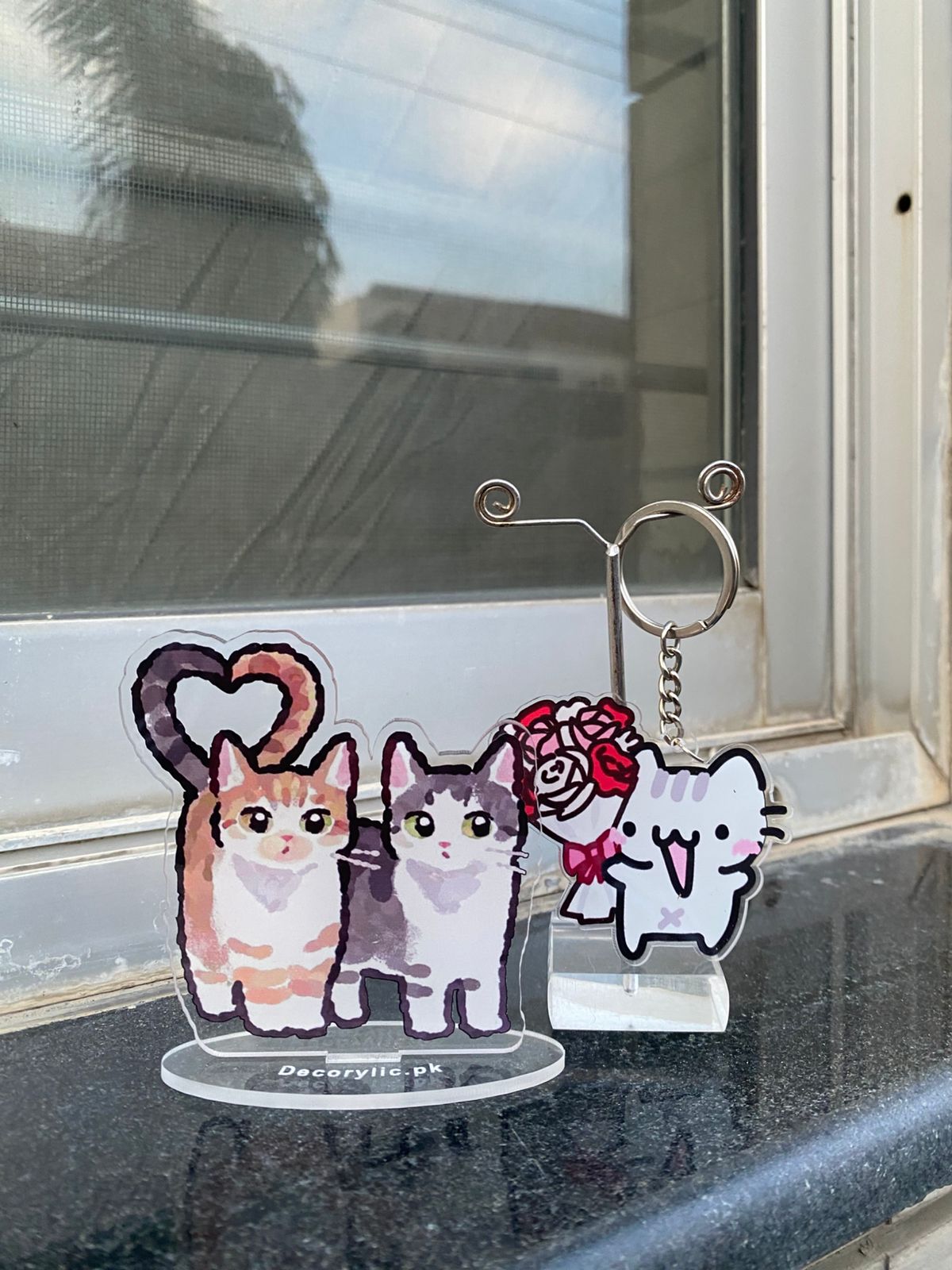 Cat Bouquet keychain