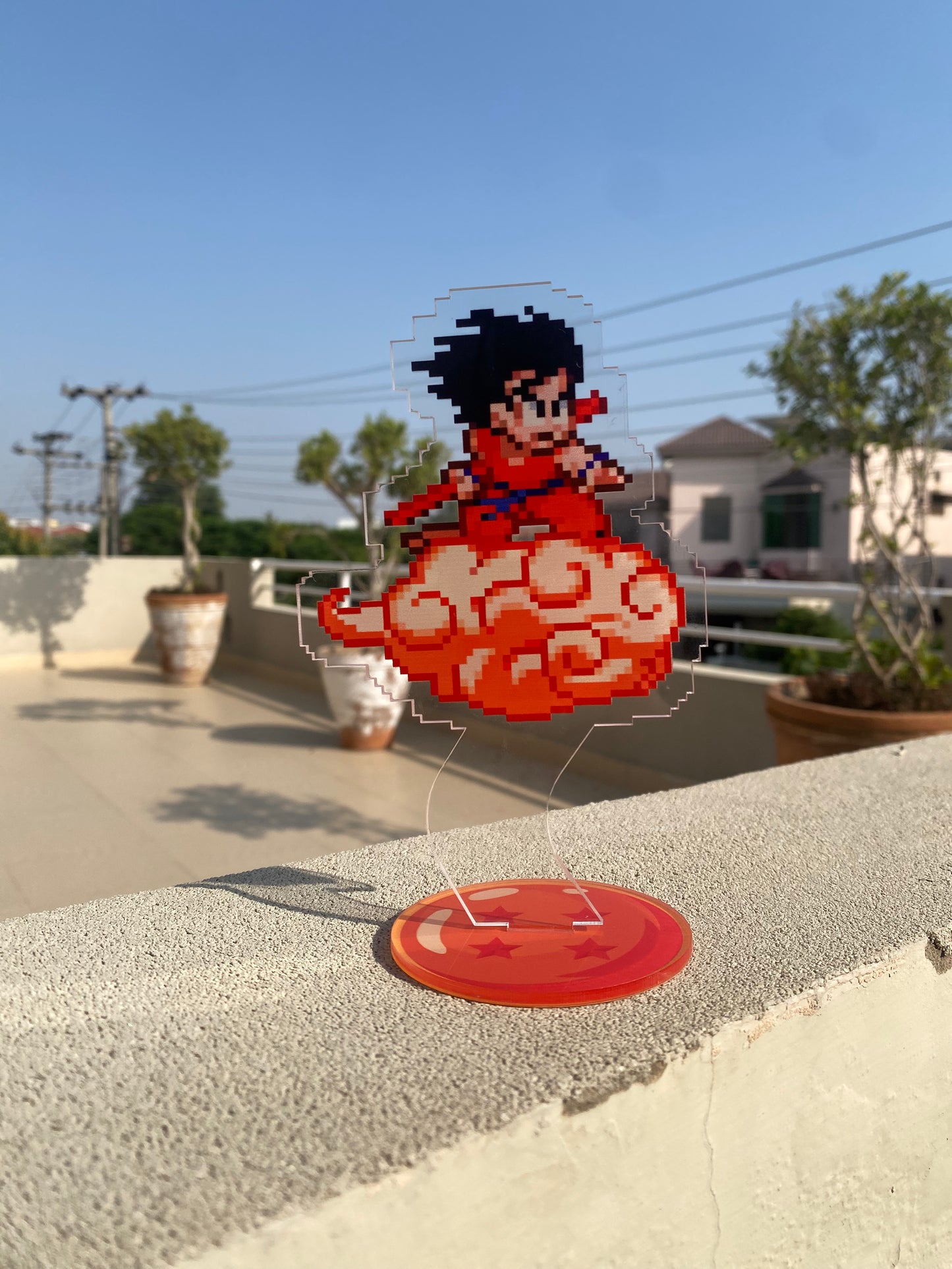 Goku kid flying acrylic standee