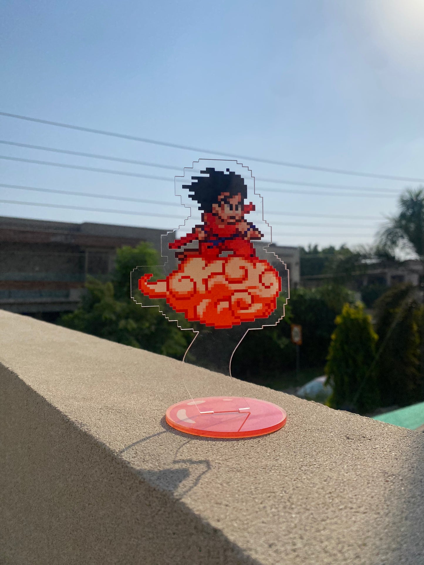 Goku kid flying acrylic standee