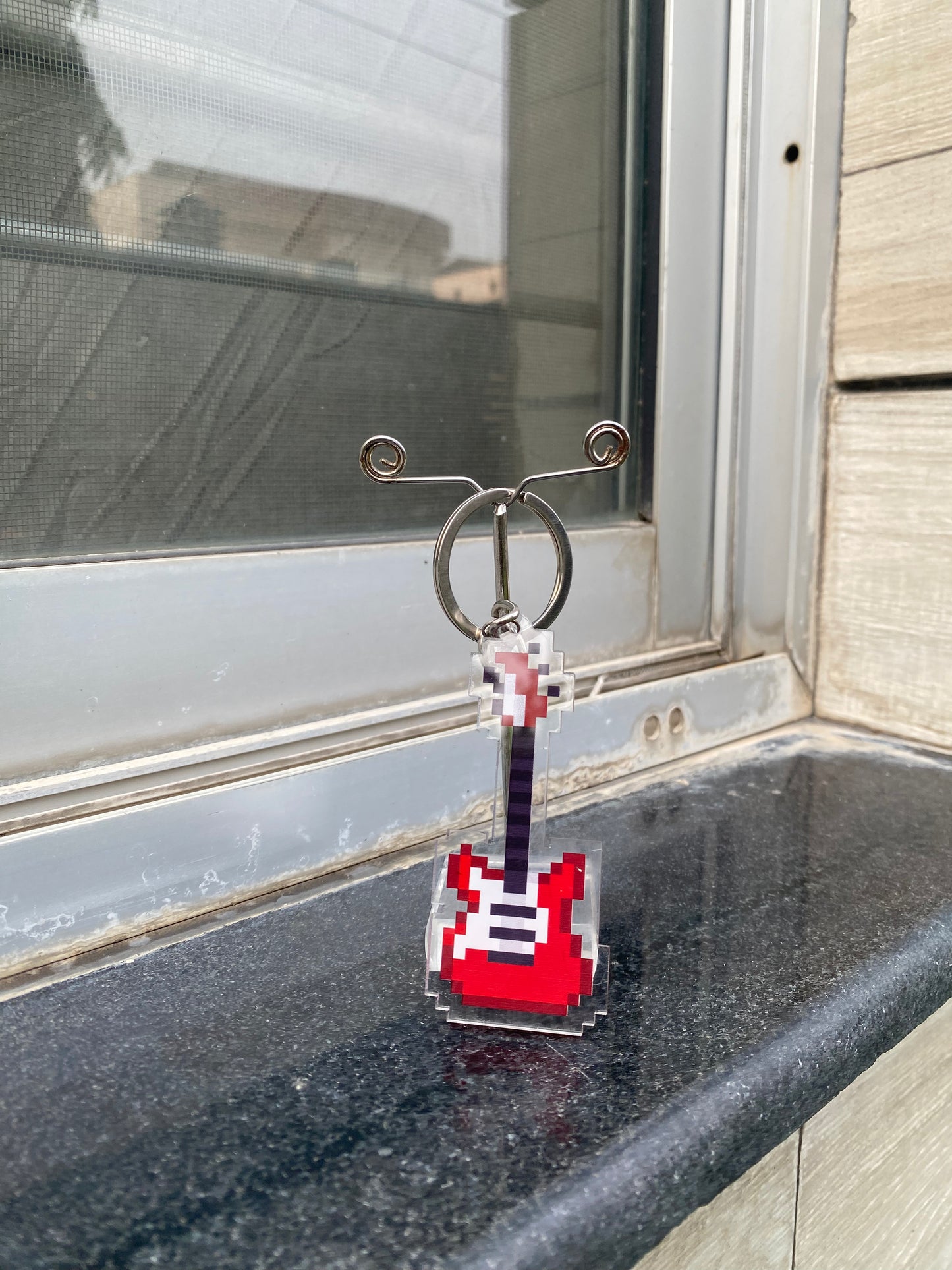 Guitar keychain