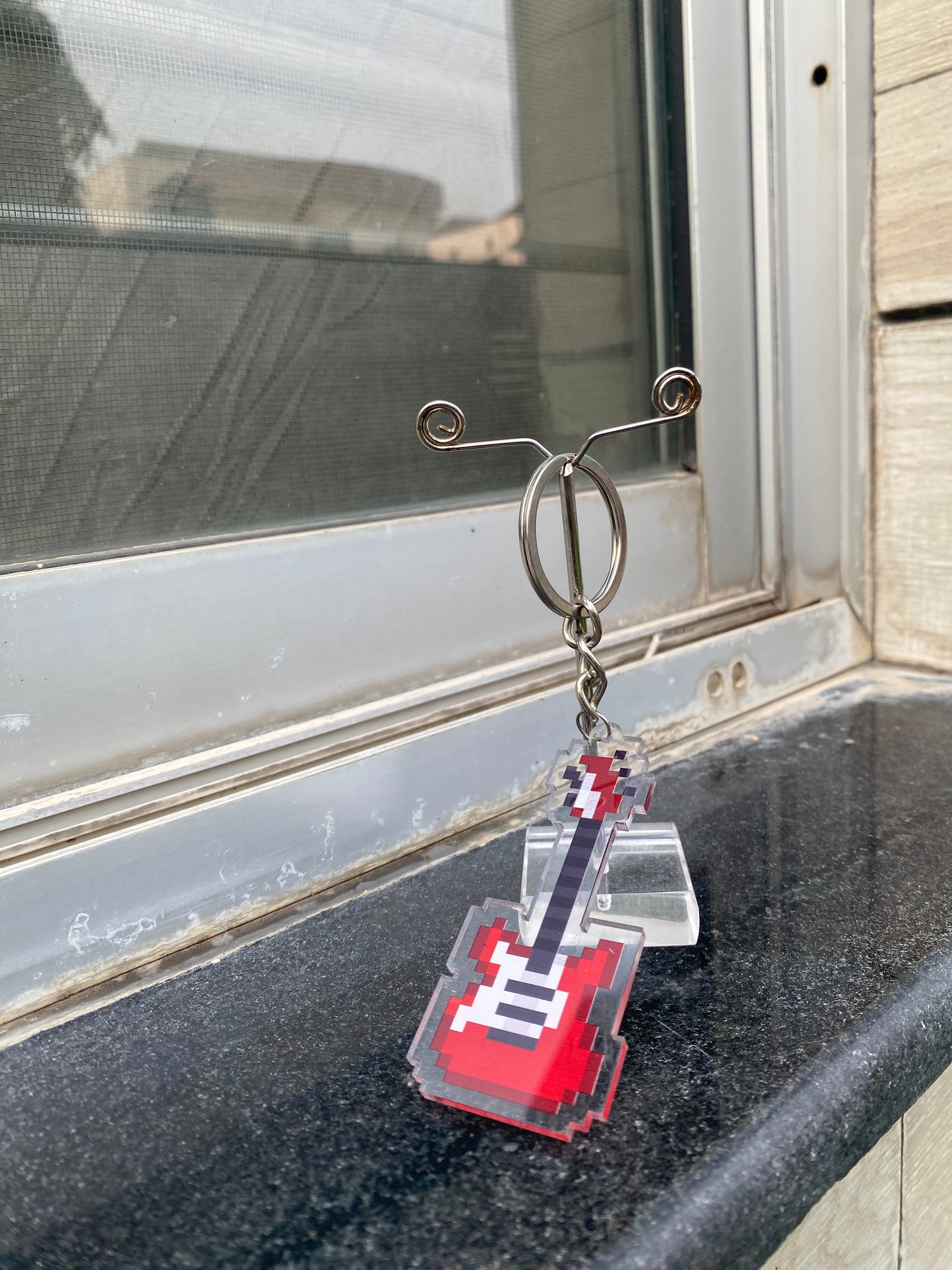 Guitar keychain
