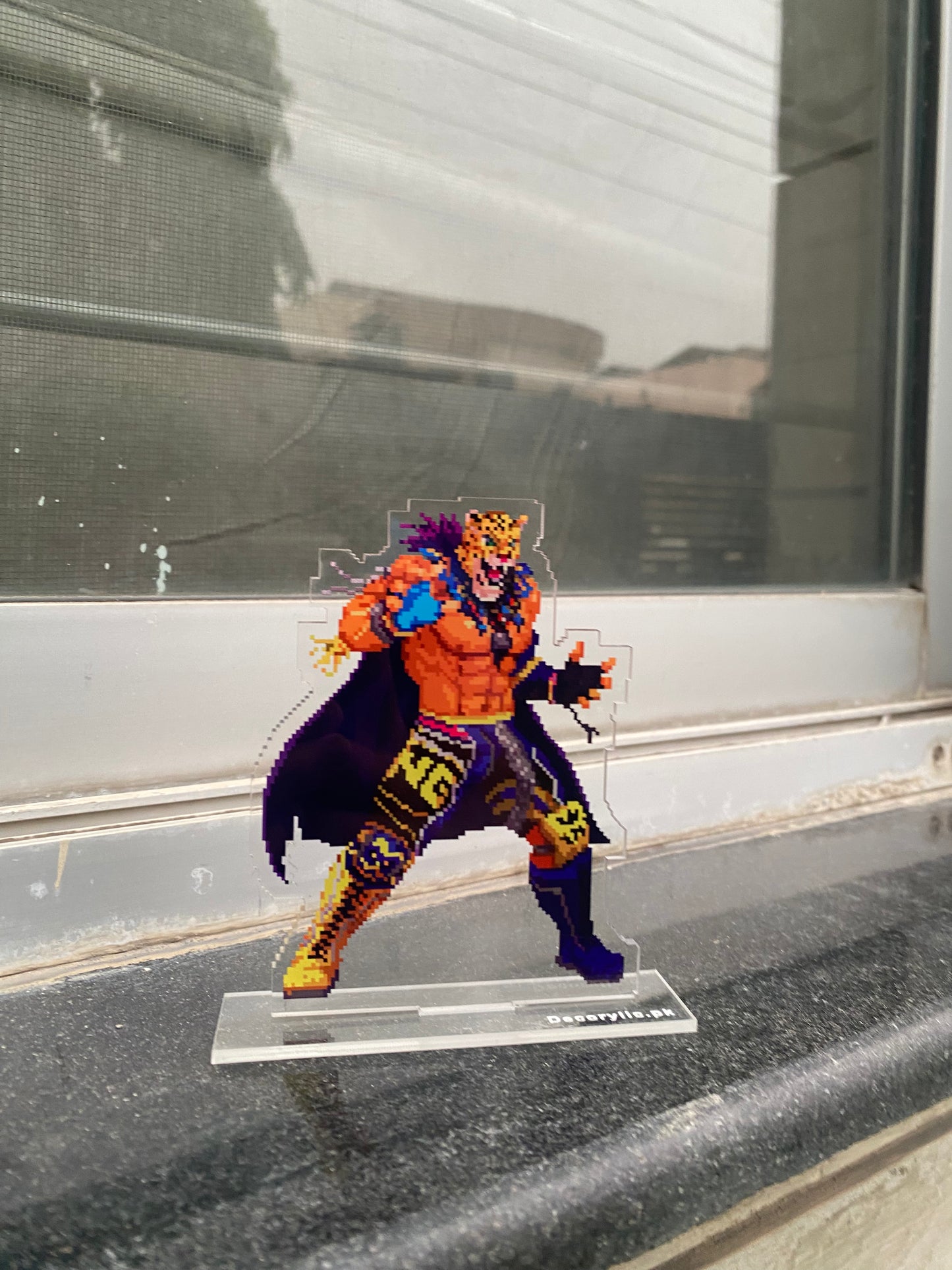 King from tekken 3 pixel acrylic standee