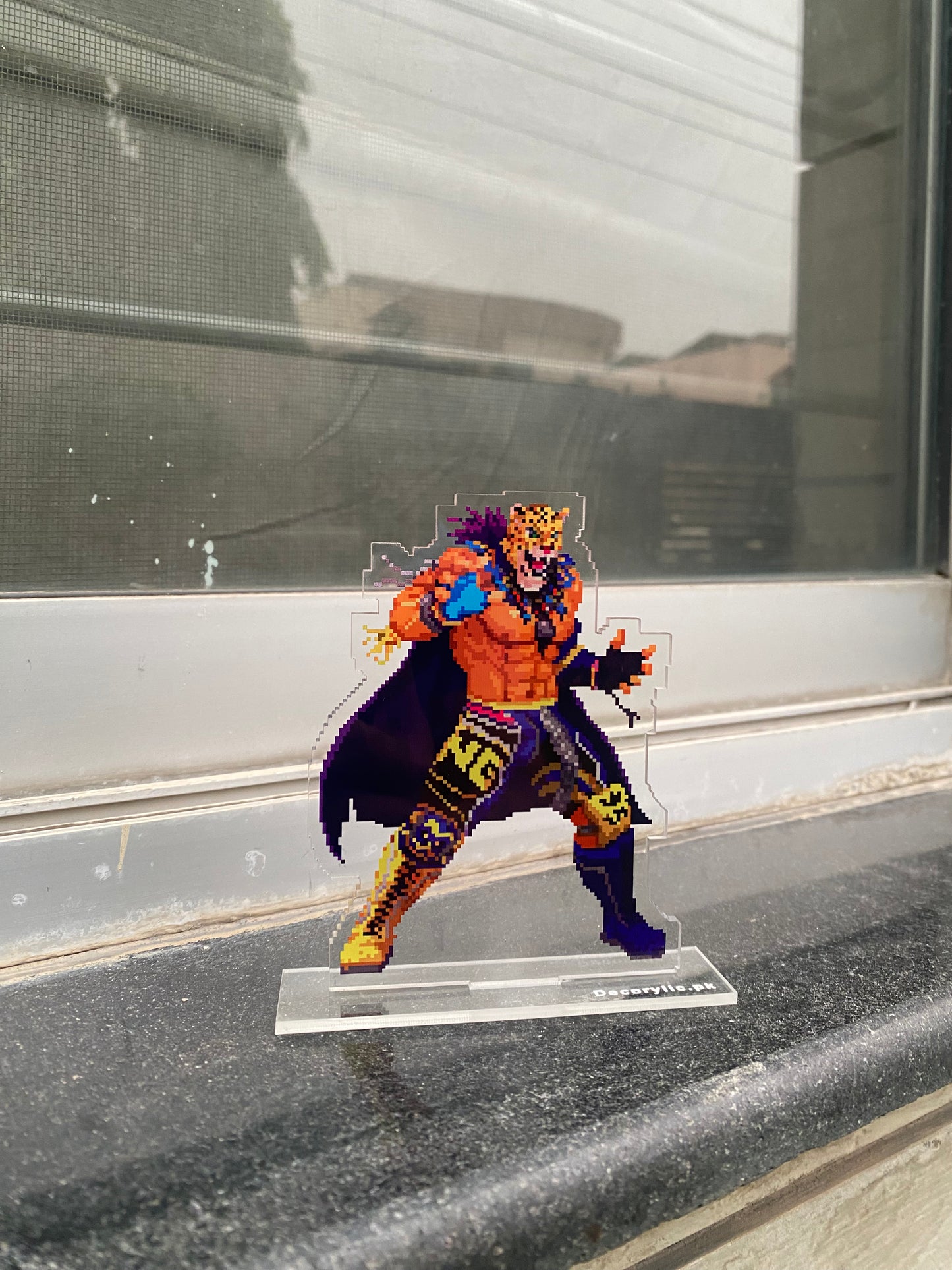 King from tekken 3 pixel acrylic standee