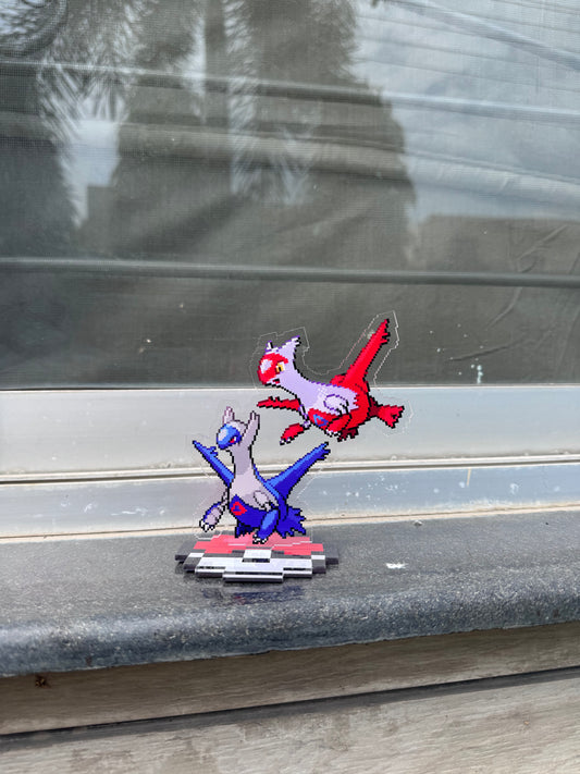 latias and latios acrylic standee
