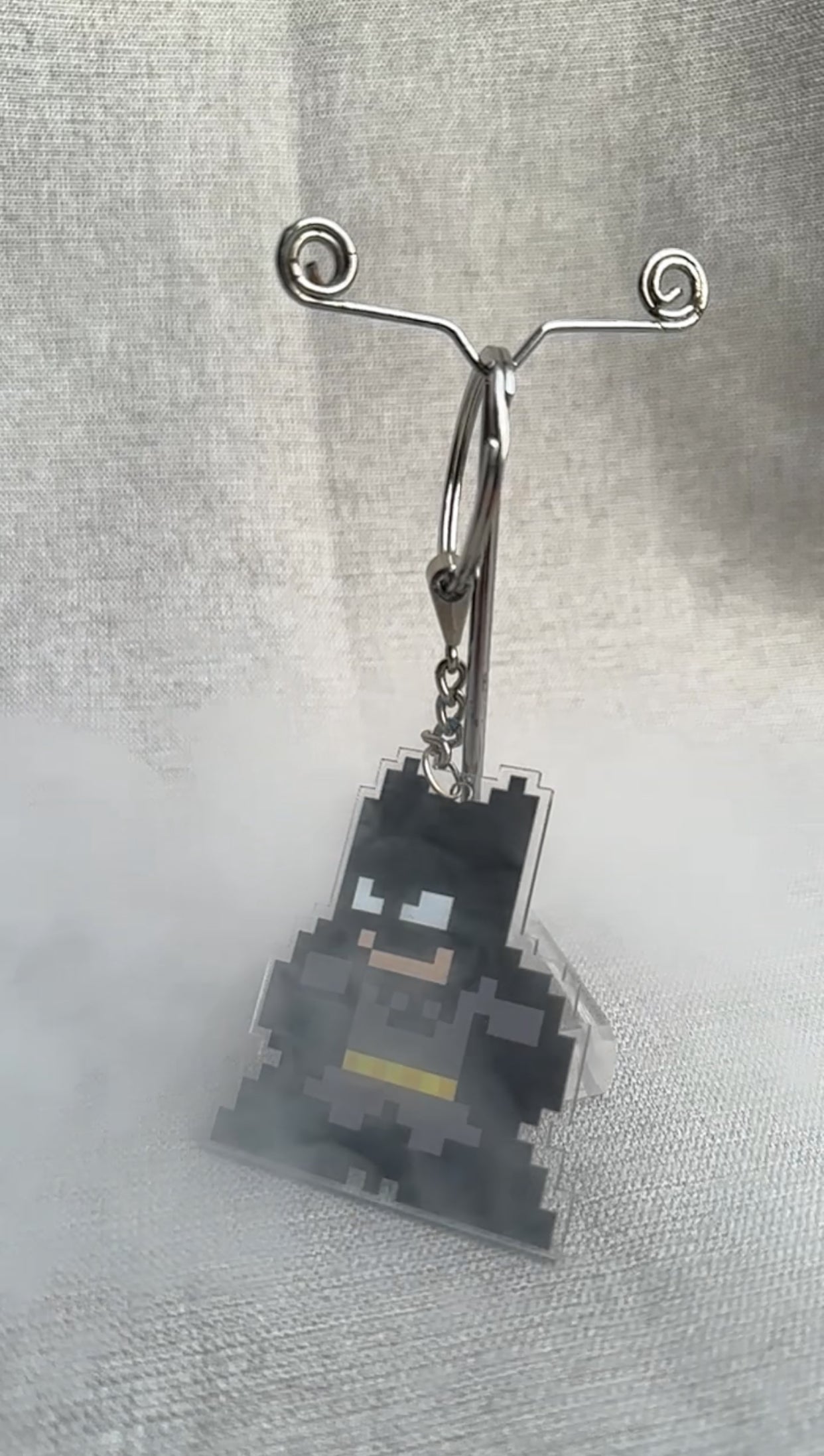 Batman acrylic pixel keychain