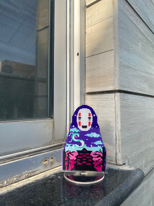 No face acrylic standee