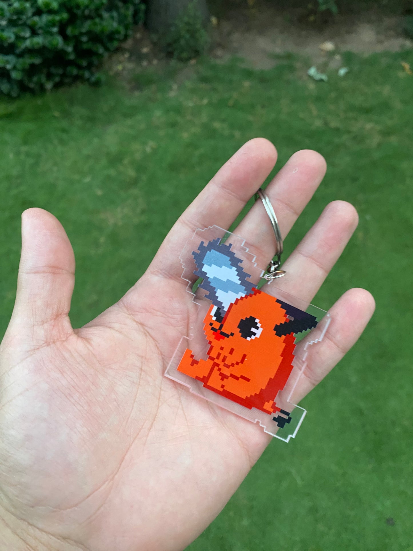 Cute Pochita acrylic keychain