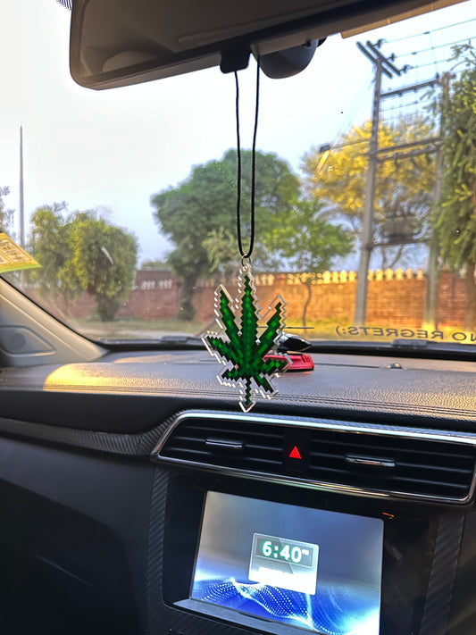 Weed acrylic car hanging