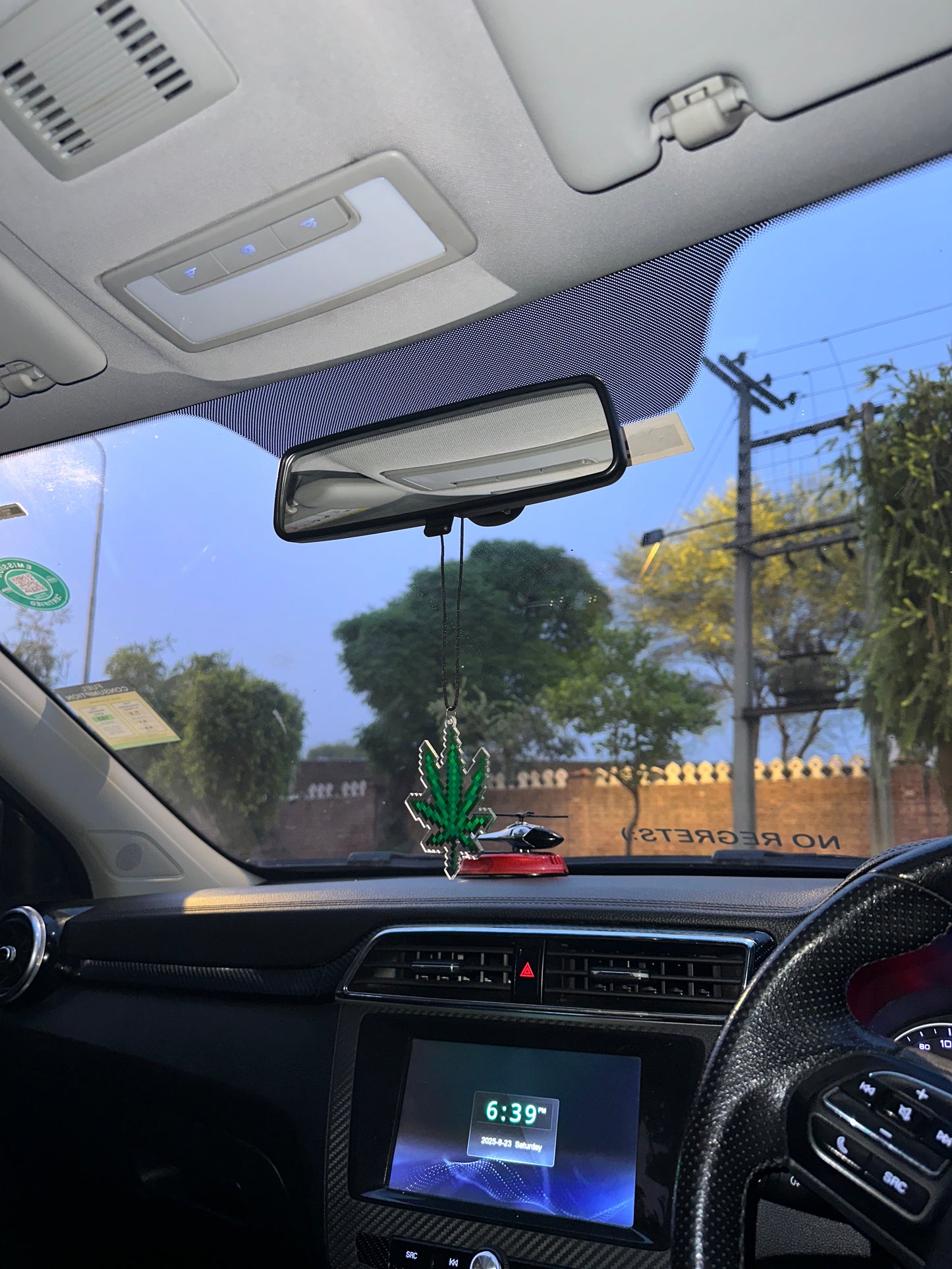 Weed acrylic car hanging